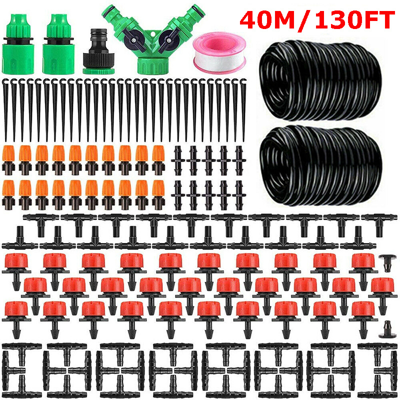 

Total 149pcs 40m Drip Irrigation System,garden Drip Irrigation Kit 1/4" Blank Tubing Drip Kit Diy Automatic Irrigation Equipment Set For Garden Greenhouse, Flower Bed,patio,lawn