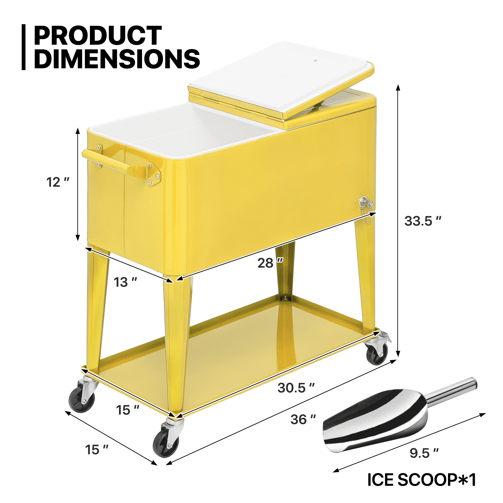 rolling ice chest cart