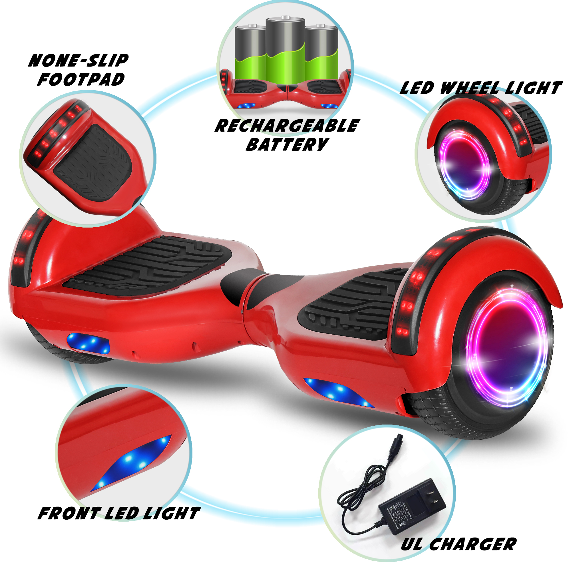 Electric Hoverboard Dual Motors Two Wheels 2024 Hoover Board Smart