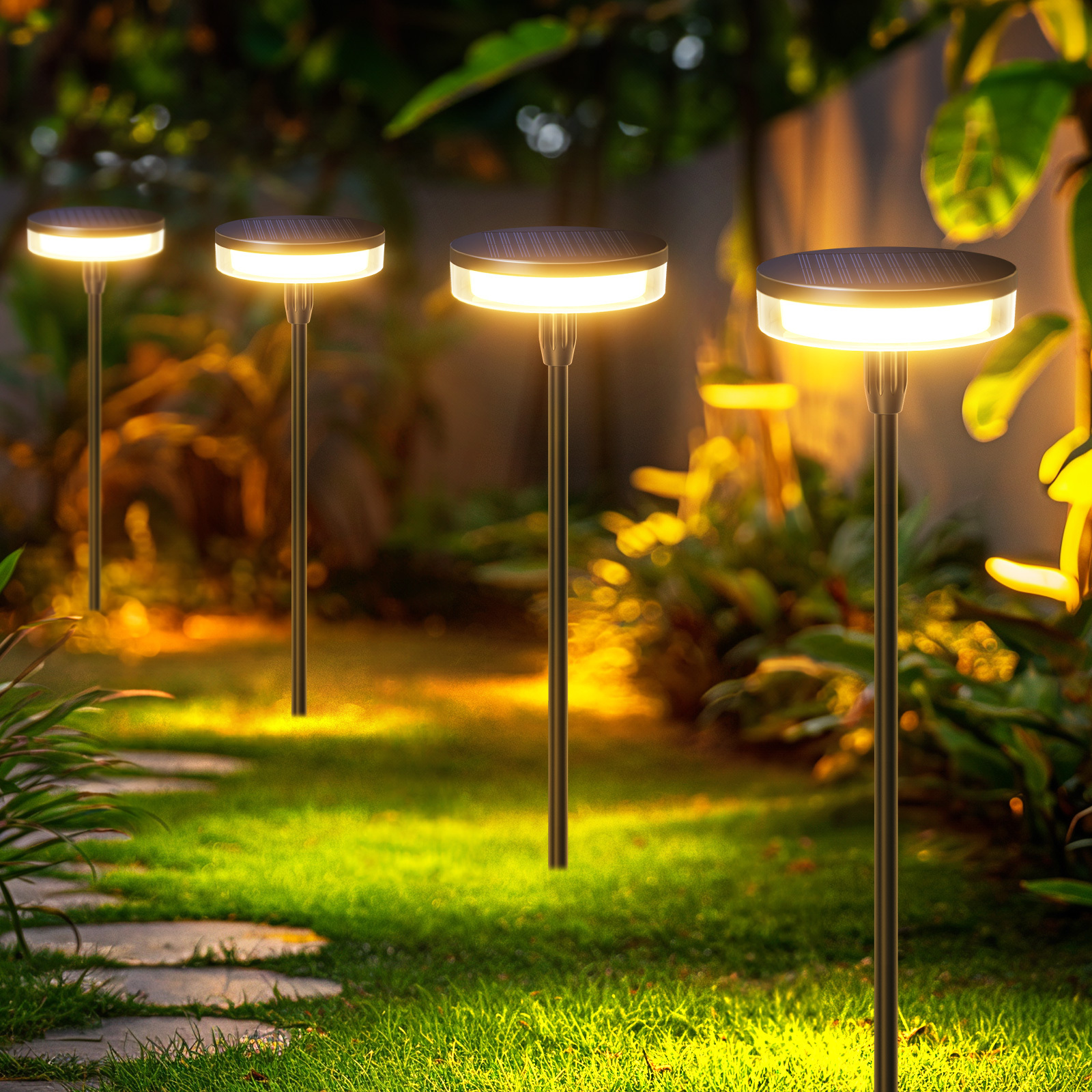 

Solar Pathway Lights Outdoor, 40lm Bright Solar Lights Outdoor, 6 Pack , Long-lasting Solar Path Lights For Yard Path Lawn