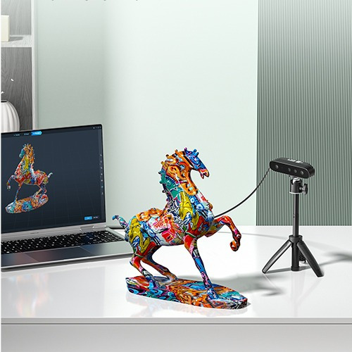 Creality CR-Scan Ferret SE 3D Scanner Anti-Shake Tracking 24-Bit Full Color Up to 0.05mm 30fps Scanning Speed 150-2000mm
