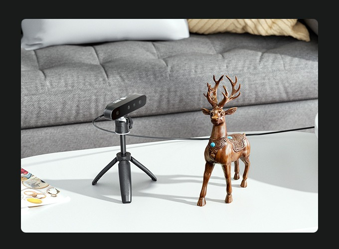 Creality CR-Scan Ferret SE 3D Scanner Anti-Shake Tracking 24-Bit Full Color Up to 0.05mm 30fps Scanning Speed 150-2000mm