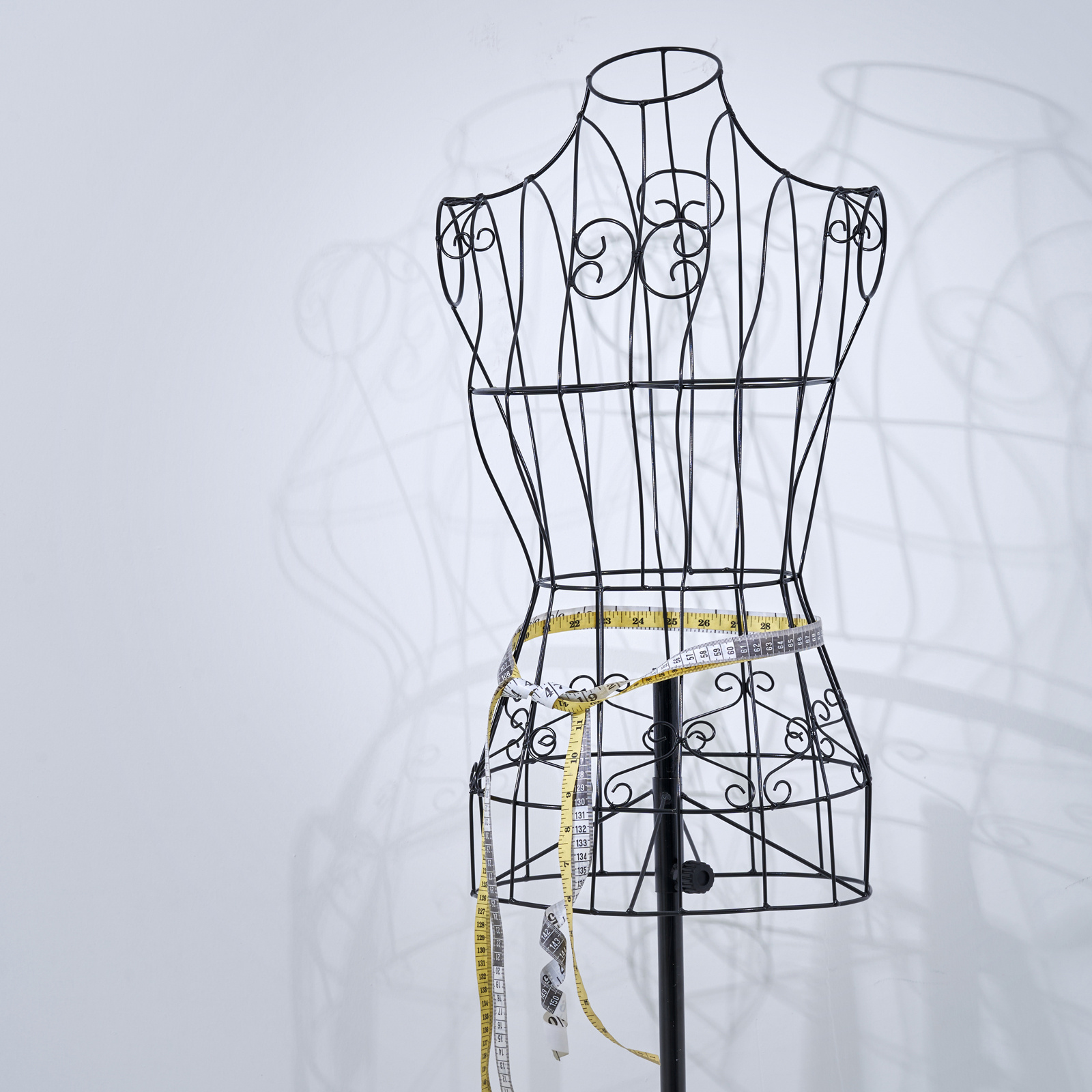 knee length dresses for ladies Black Metal Adjustable Wire Frame Dress Form Stand, Freestanding Mannequin Garment Rack