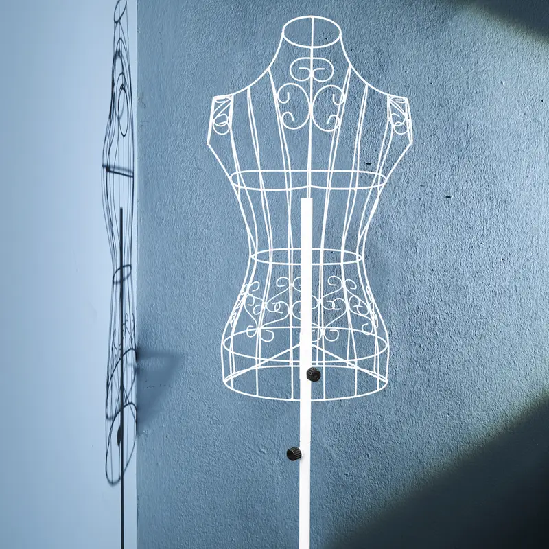 small metal dress form Amazon.com: Bonnlo Female Wire Dress Form, Vintage Style Wire Mannequin for Home Decor Display, Small Size Adjustable Height Metal Wire Body (Black) : Arts, Crafts & Sewing