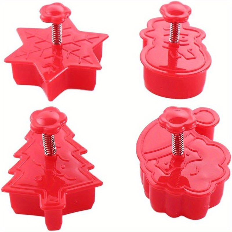 

4piece Christmas , 3d , Set Suitable For Frosting Decoration, Pie Molds, Apple Pie