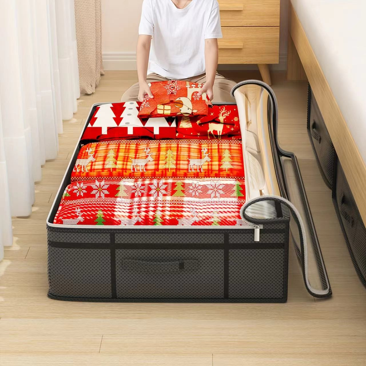 

2pcs Bag Clothing Box, Non-woven Cloth , , , Moisture, Insect , Bag