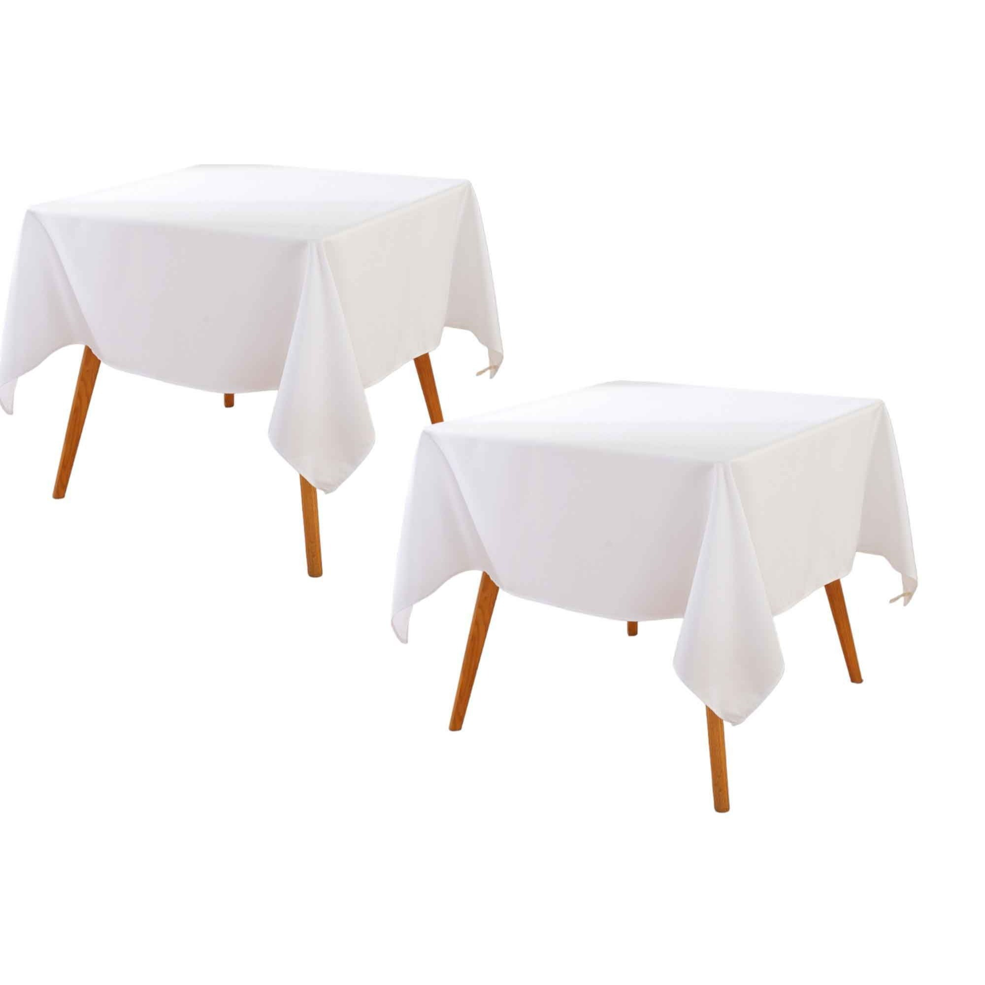 

2 Pack Square Tablecloth, Round Premium Tablecloth, Polyester Fabric Washable Tablecloth For Home, Party, Wedding Or Restaurant Use.