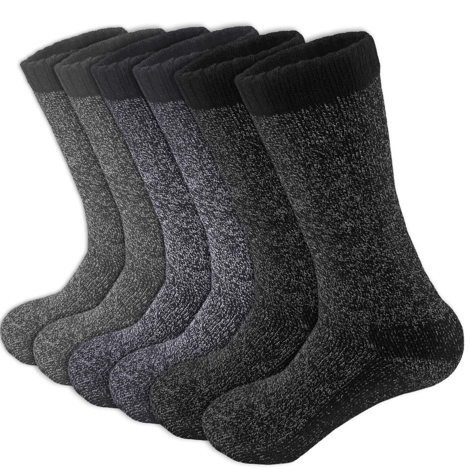 TEMU Men Winter Socks Thermal Insulated Boots Sox For Cold Weather Outdoor Activities
