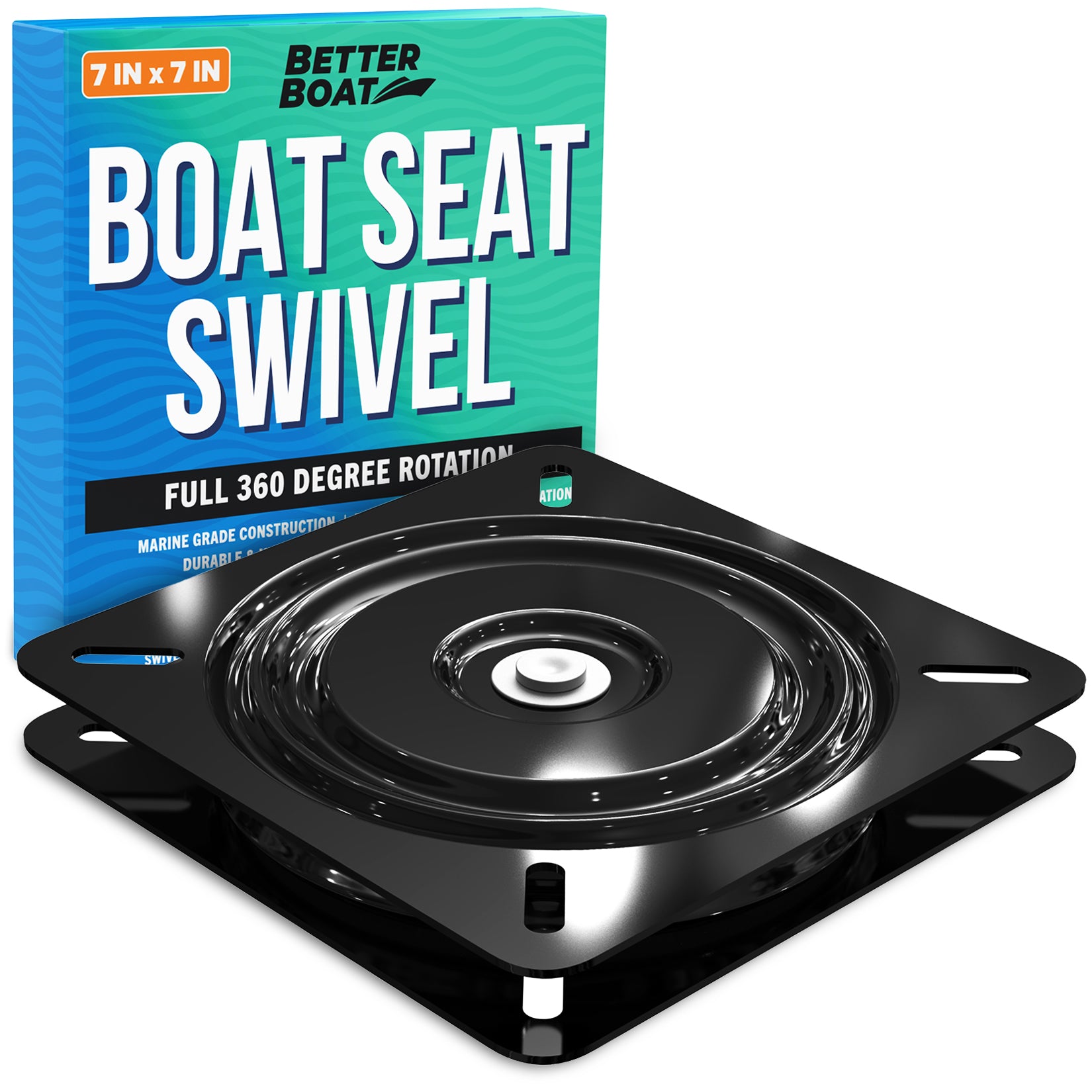 TEMU Boat Seat Swivel Base Boat Chairs Swivel Chair Base Replacement Bass Or Accessories Van, Bar Stool Swivel Bracket Boat Swivel Seat Mount Chair Replacement Parts Seat Base Swivels Seats Plate