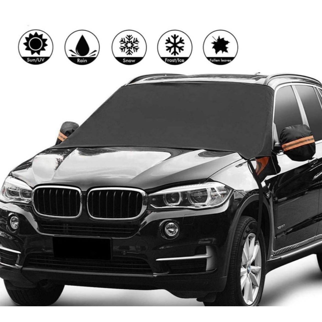 TEMU Car Windshield ，waterproof Windshield Winter Cover For Ice, Snow