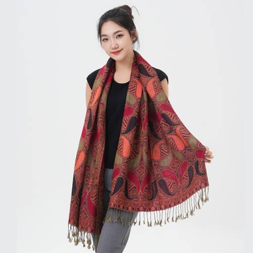 exotic persian pattern pashmina scarf