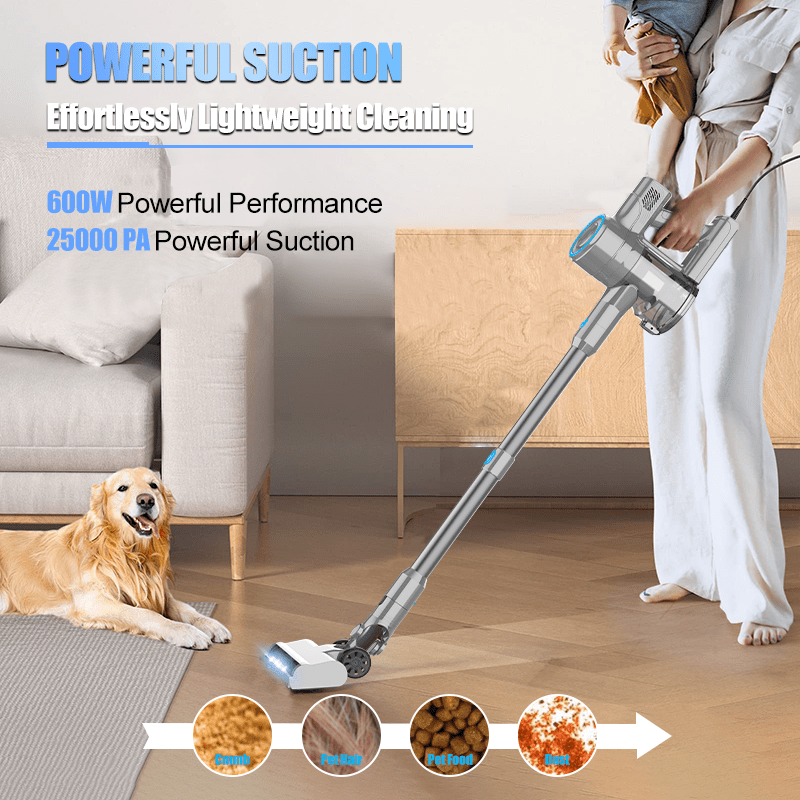 

Corded - 25kpa Suction 6-in-1 For , Carpets, Pet , And Cleaning Free-standing And