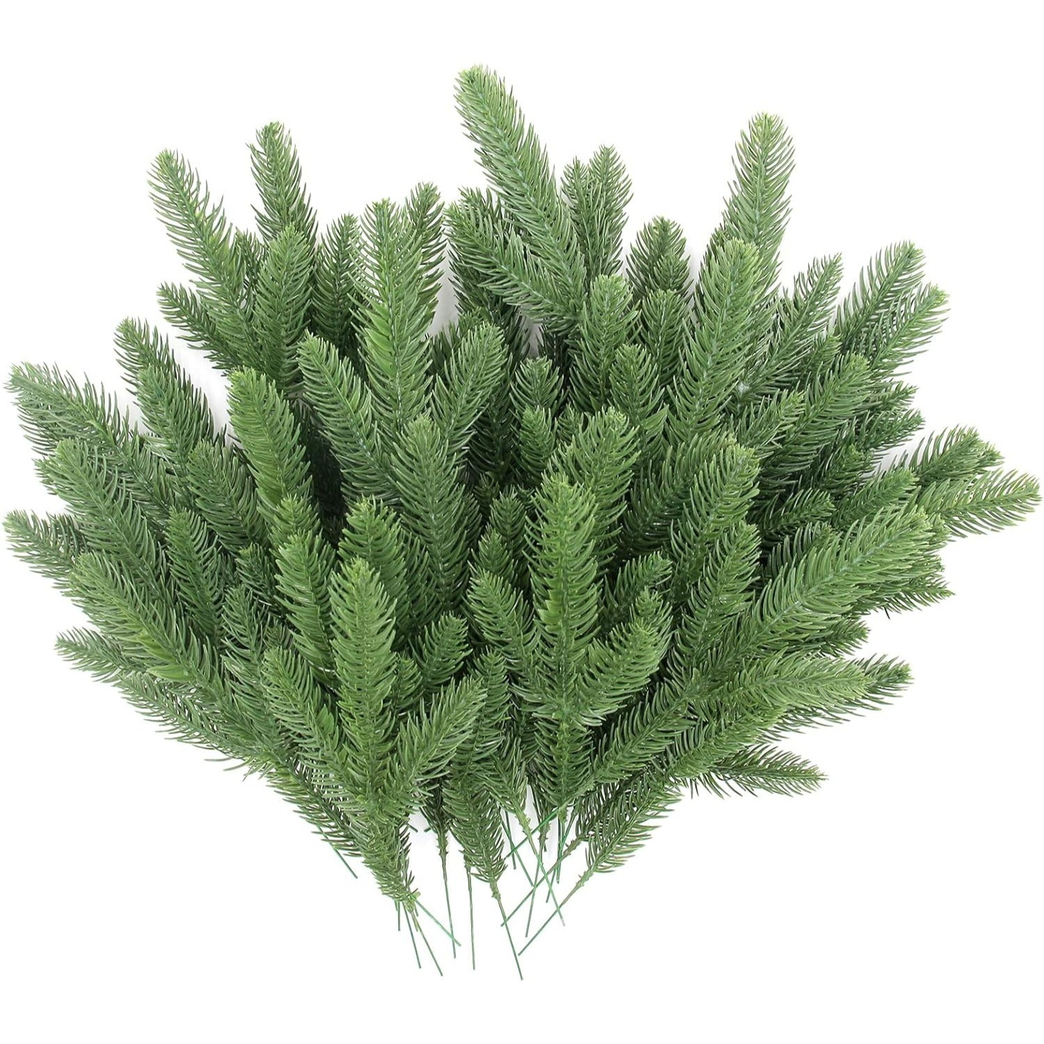 

50 Pcs Artificial Pine Pine Needles For Garland Wreath Christmas And Home Garden Decor (50, Green)