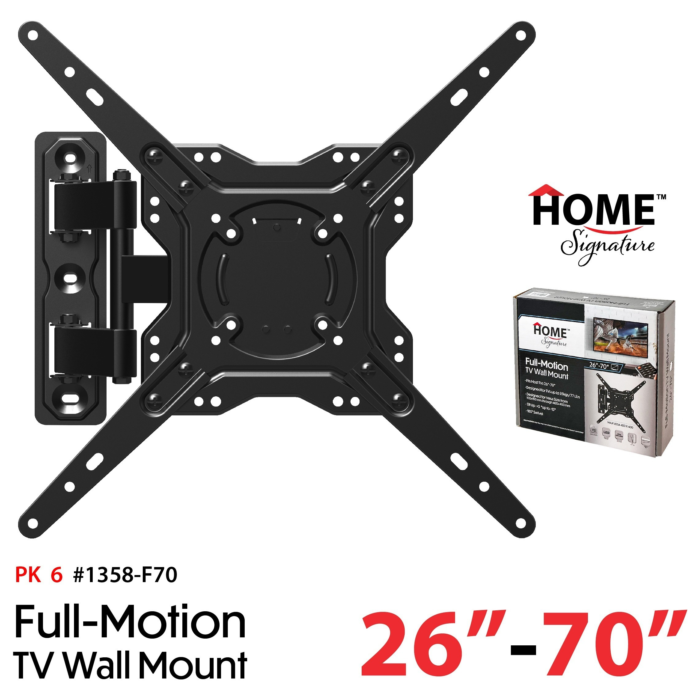 Tv Wall Mount /fixed/tilted Heavy Duty Tv Bracket For Led Lcd Oled Plasma Flat Curved Tvs