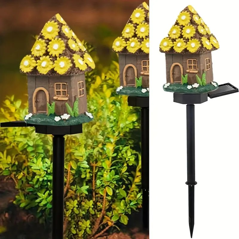 

Solar Resin Tree House Lights, Magical Mushroom Flower Designs, Yard Lawns, Pond Decorations, Garden Decorations, Perfect And Unique Gifts