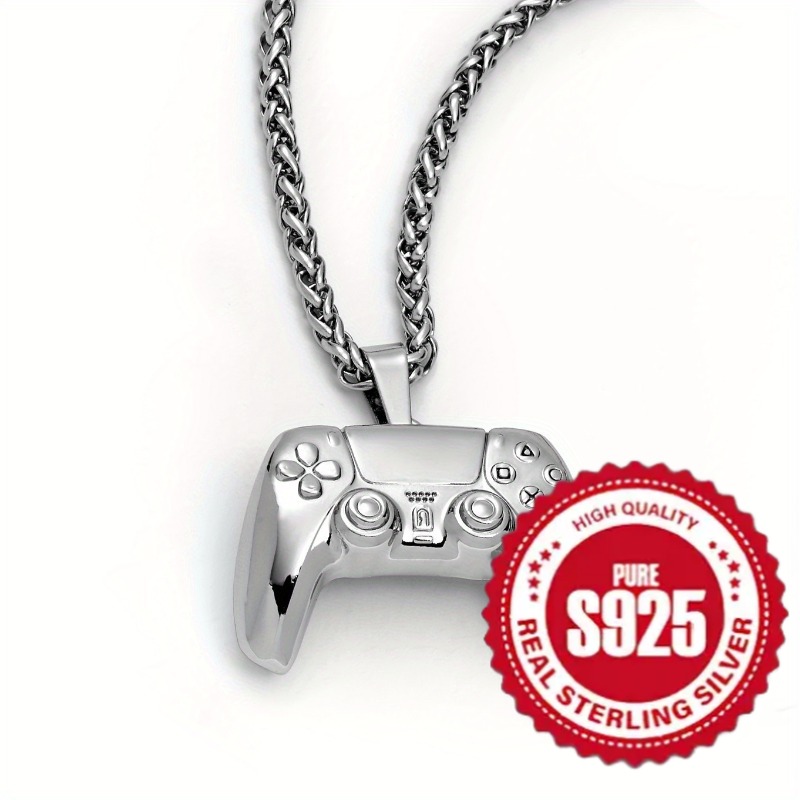 

925 Jewelry, Personalized Steel Gamepad, Necklace