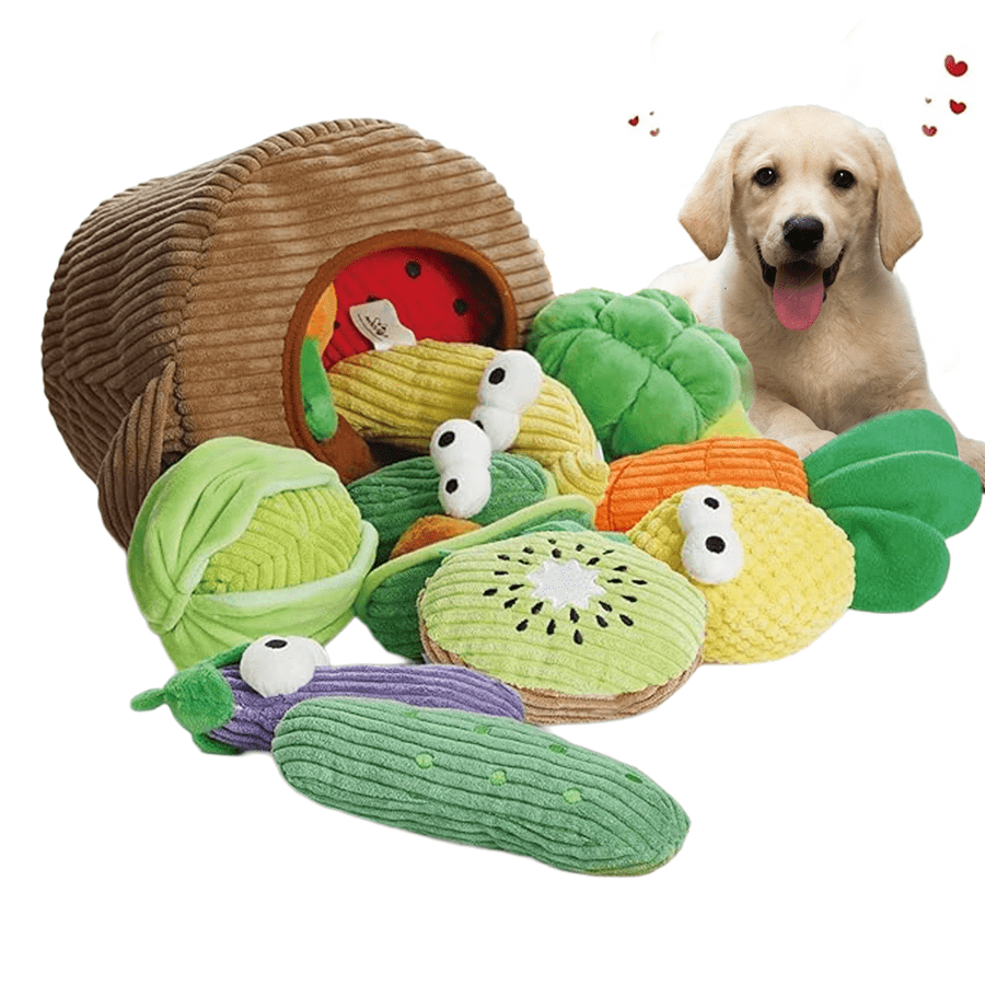 

Nocciola 15 Pcs | grocery Bag Fruits And Veggies Dog Squeaky | small For Chewers | For Small