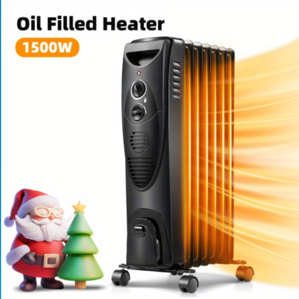 

Oil-filled , Thermostat And , To And , 3 /900w/1500w, For Halloween, Christmas