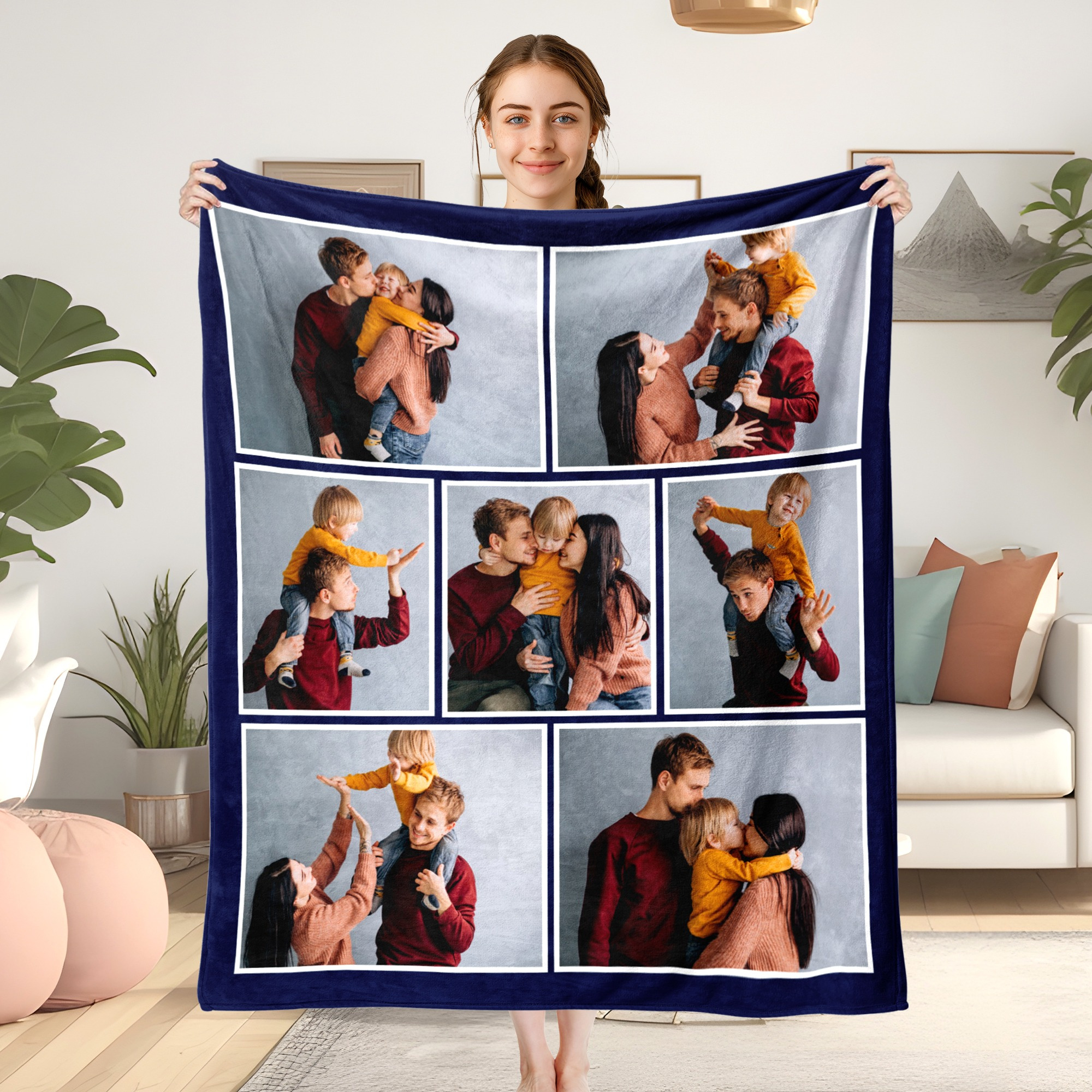 

Personalized Blanket Photos- Blanket, Blanket For Him, Blanlet , For Anniversaries, Birthdays, Graduations, Housewarming, , , 's Day And , Speical For