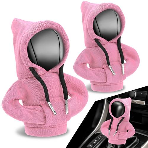 universal car gear shift knob cover mini hoodie shifter interior trim