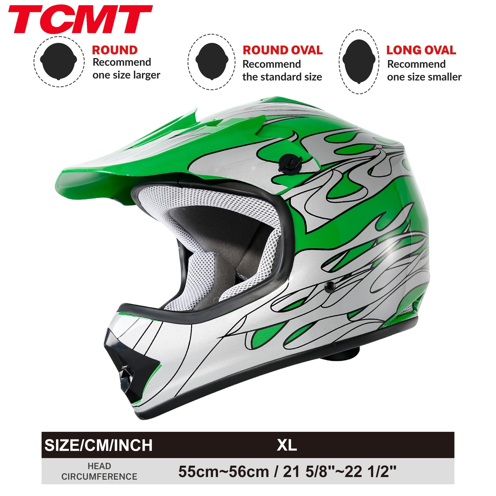 

Tcmt Dot Youth Child Kid Black/blue Helmet For Street Dirt Bike Off Road Atv Motorcycle