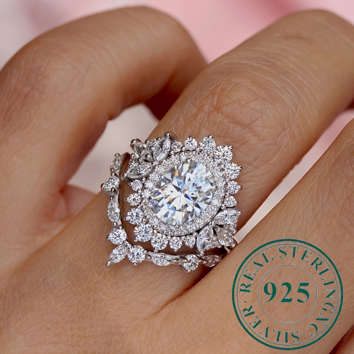

2 Pcs 925 Women's Set , , Engagement And , , Women's Jewelry