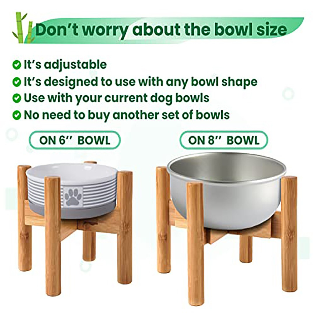 

Stand For Multiple Size 6-8"/8-11" Bowls - Elevated And For Improved Feeding , Feeder-ergonomic Pet Feeder For Small, , - Elevated Feeding , No Bowl Included