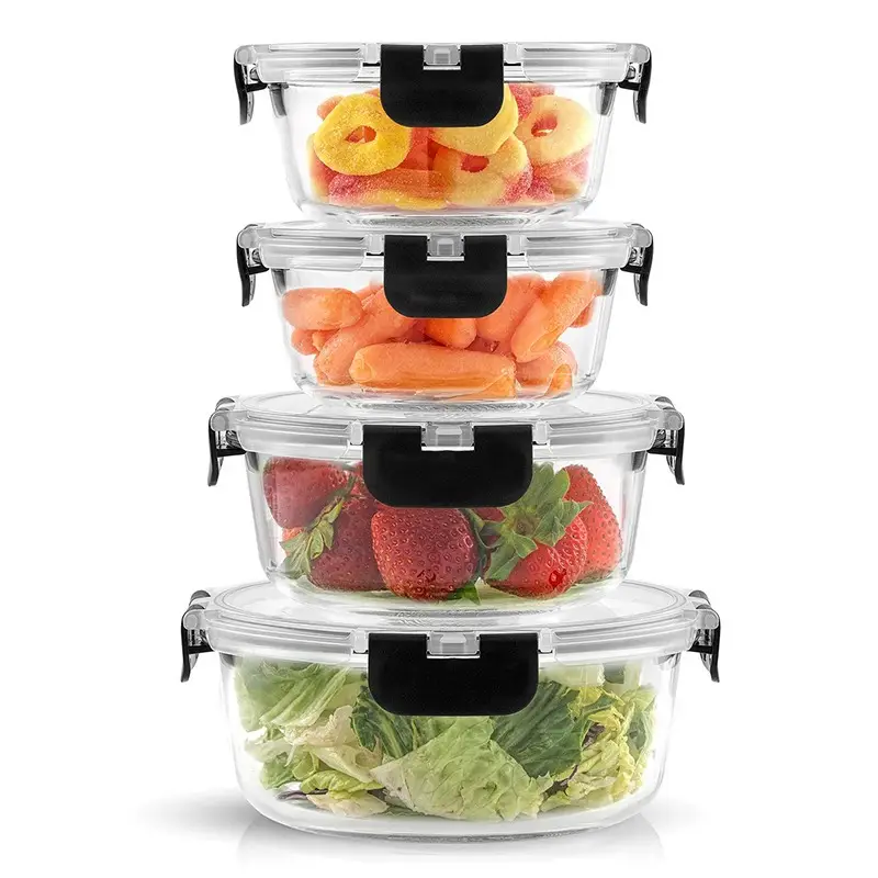 24pcs 12 lids 12 glass bowl glass food storage containers with airtight lids glass meal prep containers for lunch kitchen storage containers airtight freezer containers reusable ideal for food storage in microwave ovens refrigerators dishwashers offices schools and camping Product details 12
