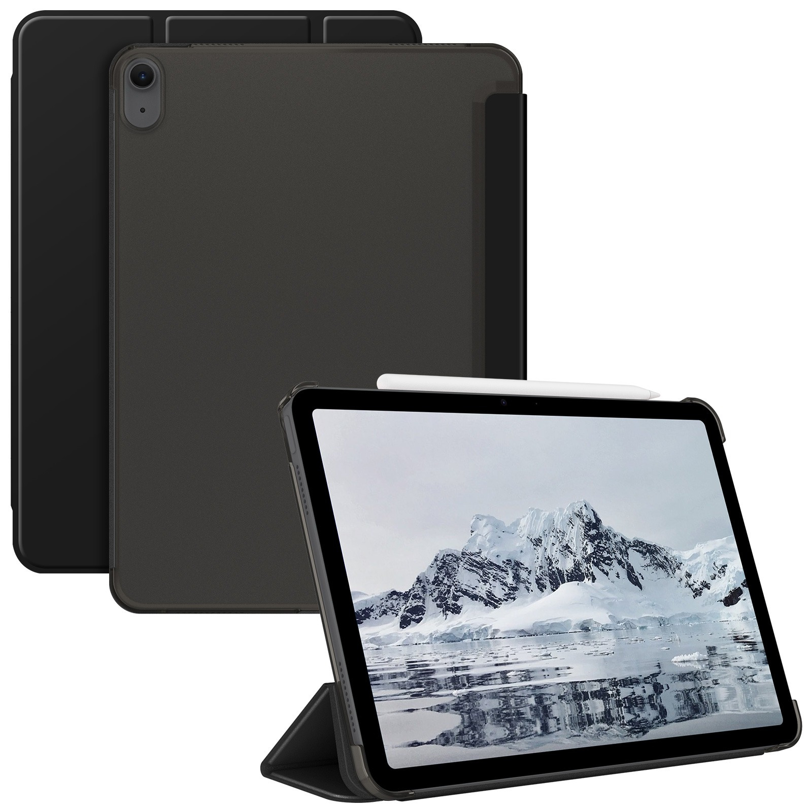 

Case For 11-inch M2 (2024) - Lightweight Stand Case With Translucent Frosted Back Cover, Auto Wake/sleep For 5th Generation (2022) / For (2020) 10.9 Inch