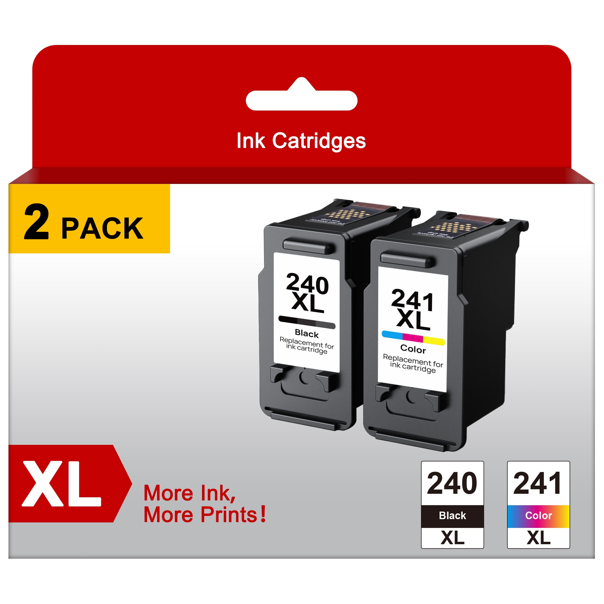 

2 Pack 240xl 241xl Ink Cartridges Replacement For 240xl 241xl Ink Cartridges To Use With Mg3620 Mg3600 Ts5120 Ts5100 Mg3520 Mg2120 Mx452 Mx532 Mx472 Mx512