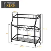 spice rack organizer 3 tier counter shelf desktop organizer - {region_name}