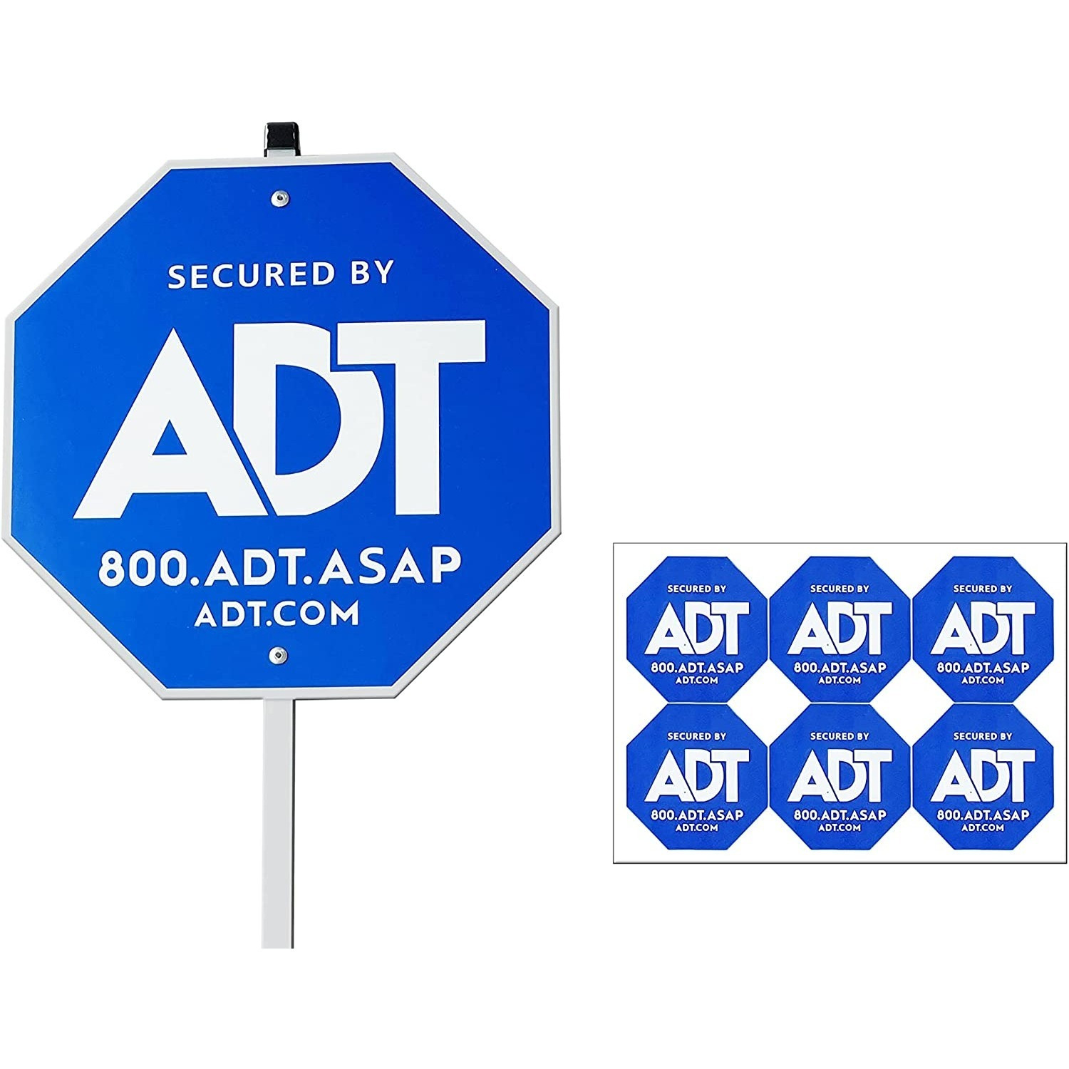 

Adt Signs 28" 6 Double- , Metal Aluminum ,