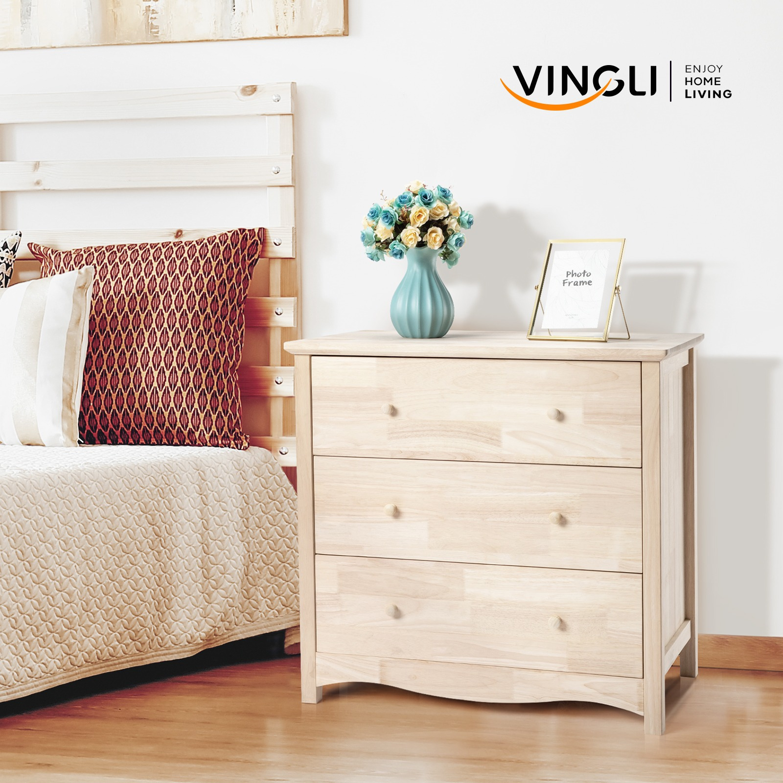 unfinished 3 6 drawer dresser natural solid wood - Temu