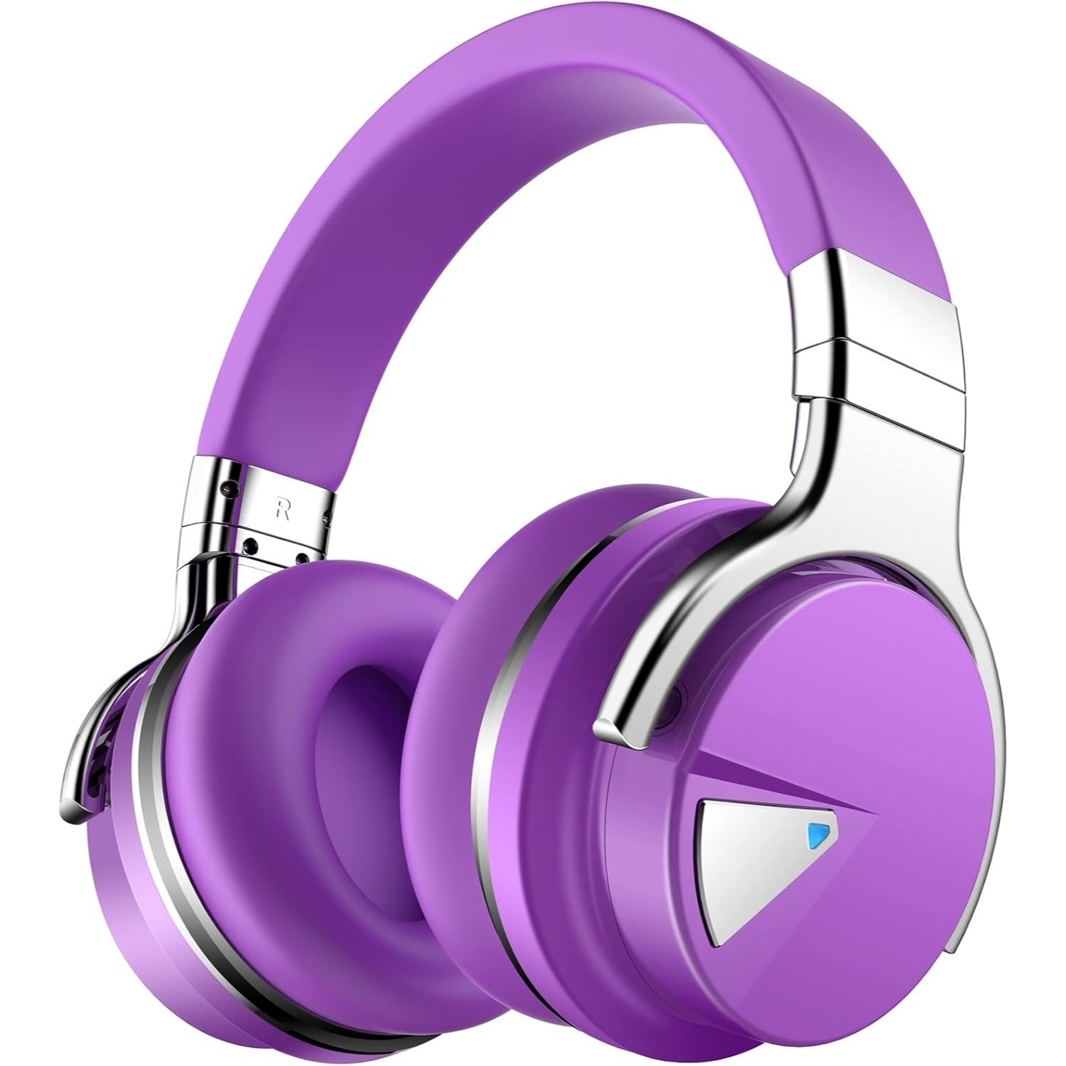 

E7 Cancelling Headphones Bass Wireless, Over Ear, Earpads, 30 For /, Purple