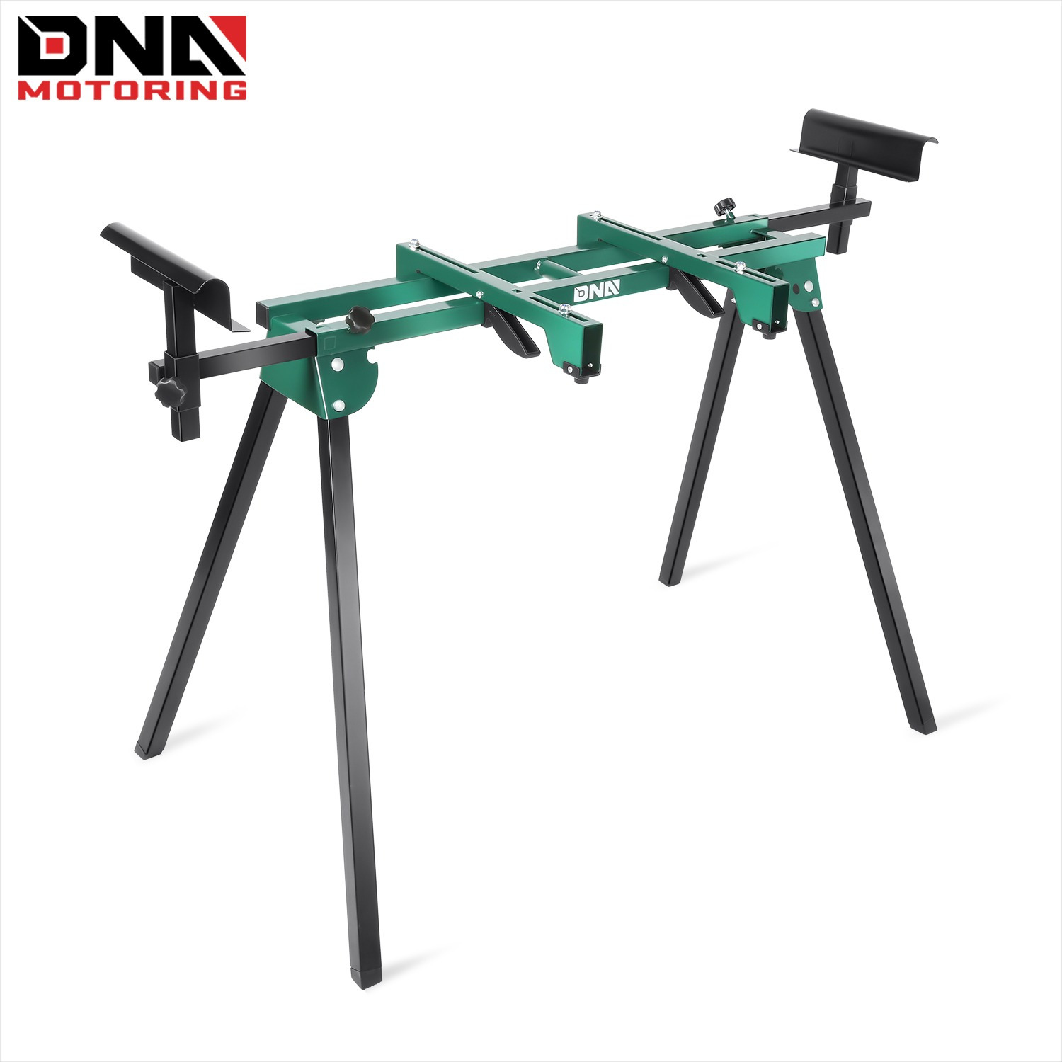 

Stand Tool Compact & Folding, 220lb Capacity, Max. Sliding Rail 92.5", Quick Release Mounting Brackets, Green