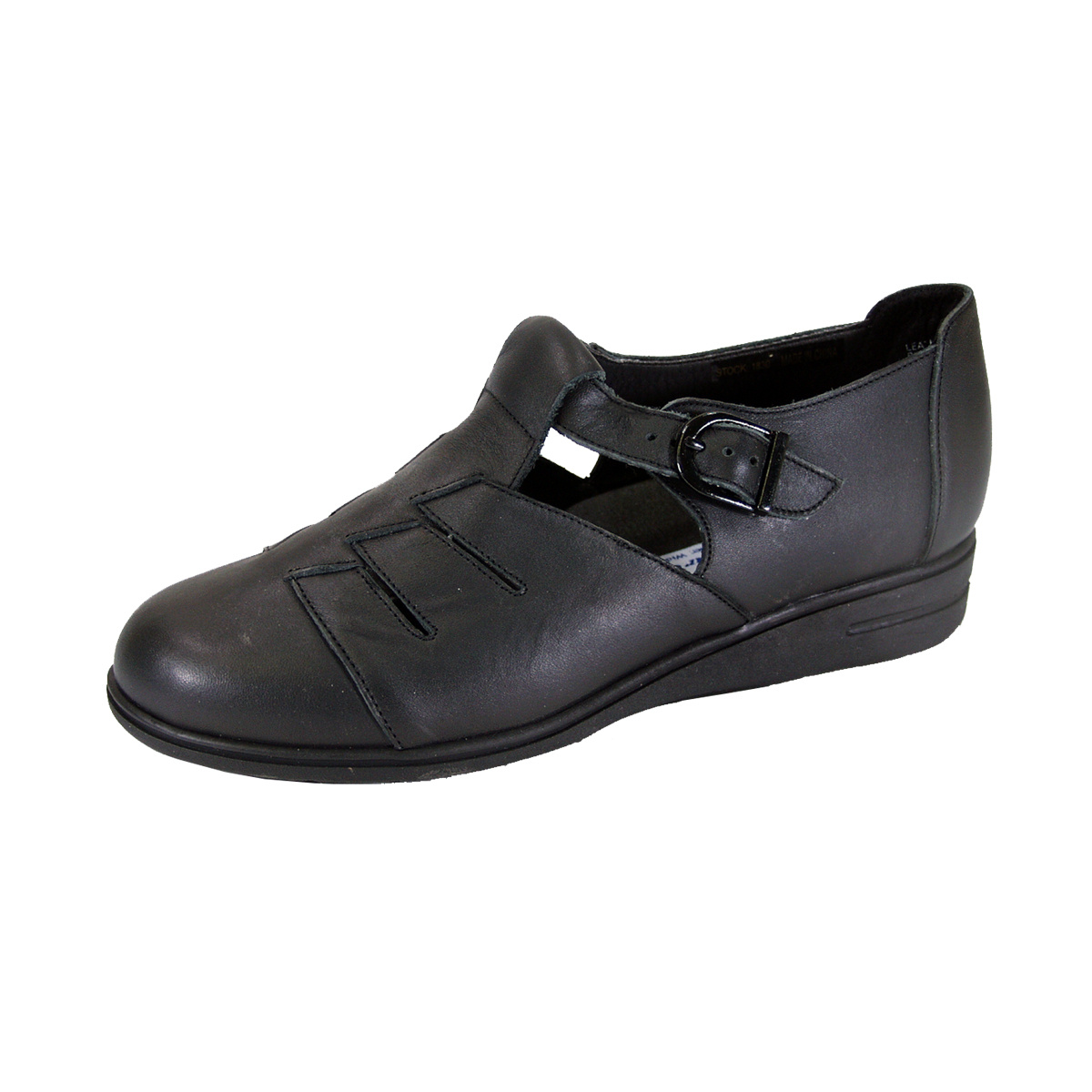 womens wide width t strap leather shoes - Temu