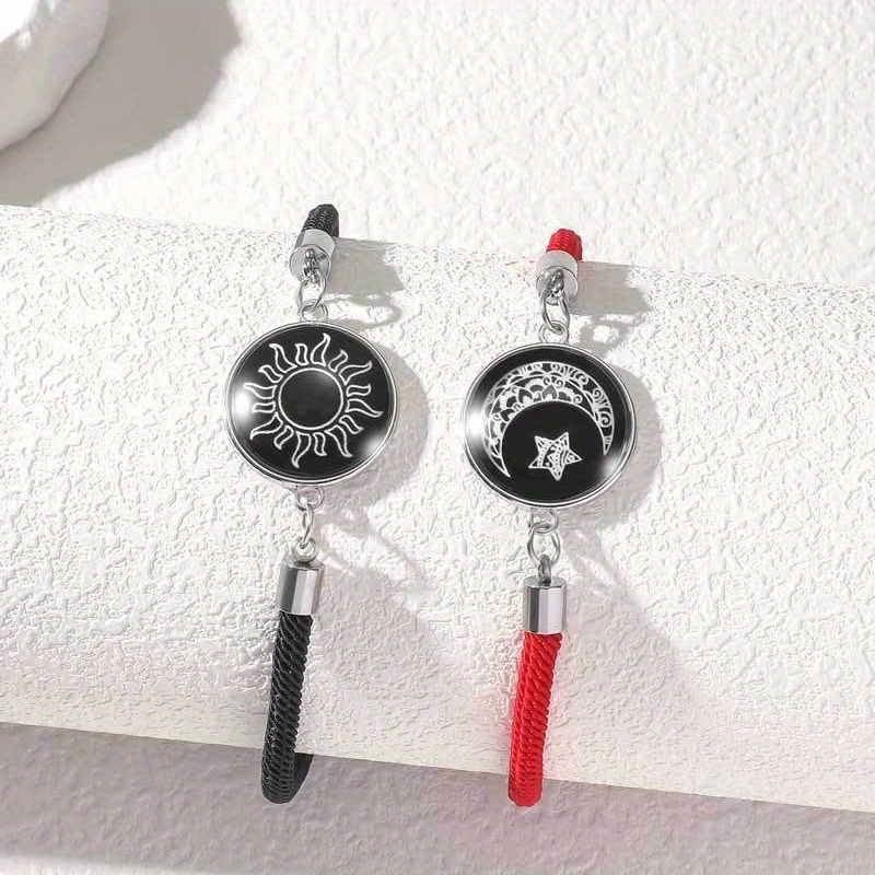 

Hot Sun And Steel Couple Bracelets 's Day And Women's Bracelet