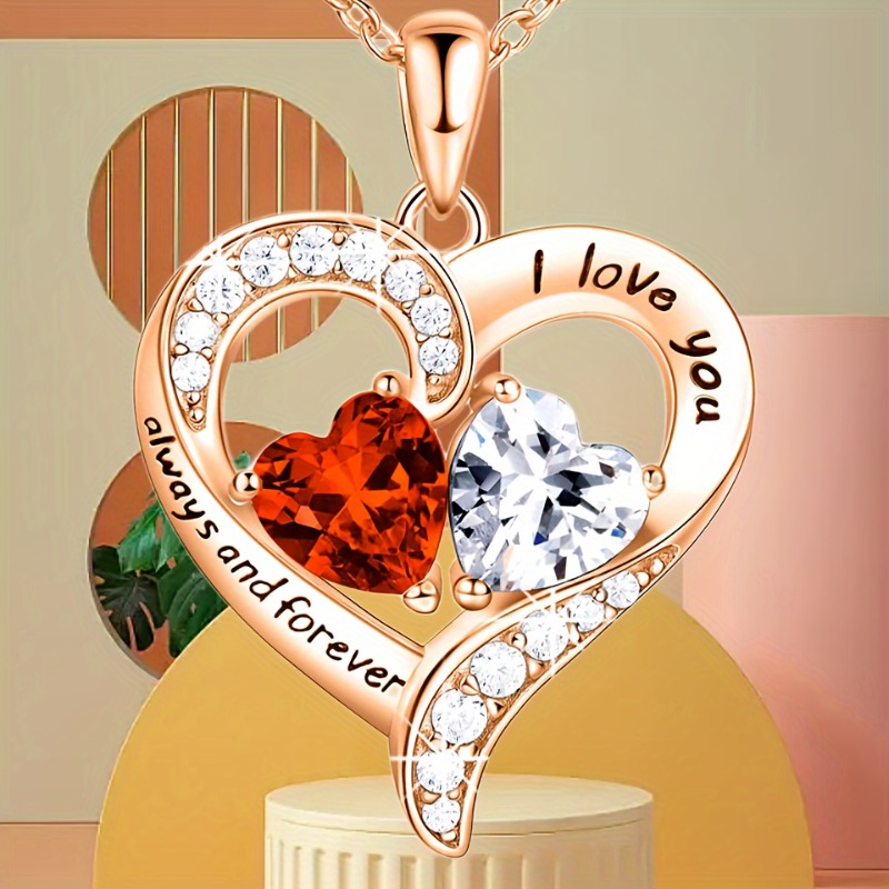 

Fashion Elegant Love Heart Trend Personalized Jewelry Thanksgiving Christmas Birthday Gift Commemorative Gift