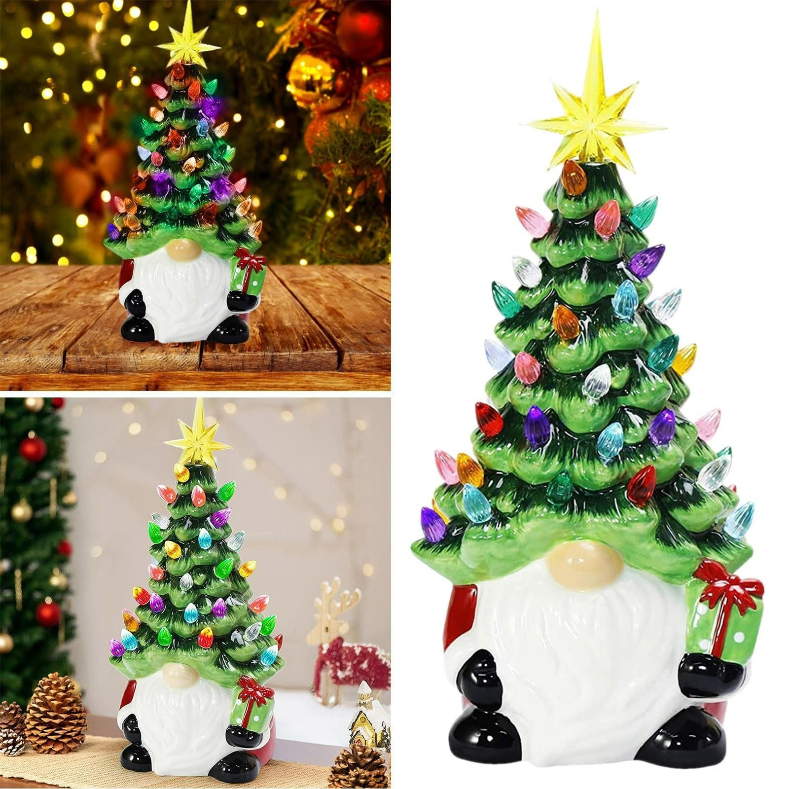 

Lighted Christmas Decorations For , 6.3 Up Decor Battery Operated Collectible Figurines For Table Desktop Halloween Christmas Decor