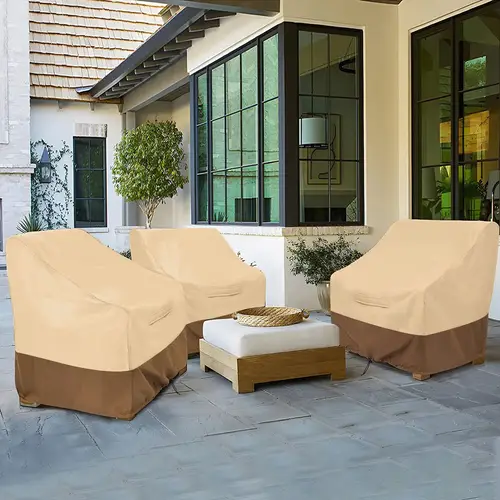 heavy duty waterproof oxford fabric with pvc coating dustproof lawn furniture cover for outdoor winter gift