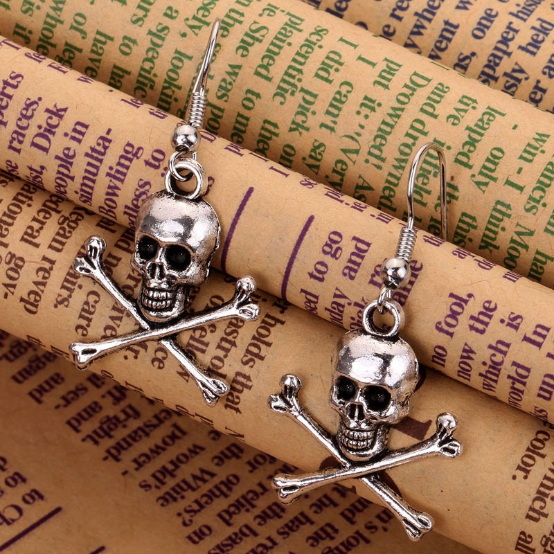 

Earring Texture Personality Halloween Skull Skull Earring