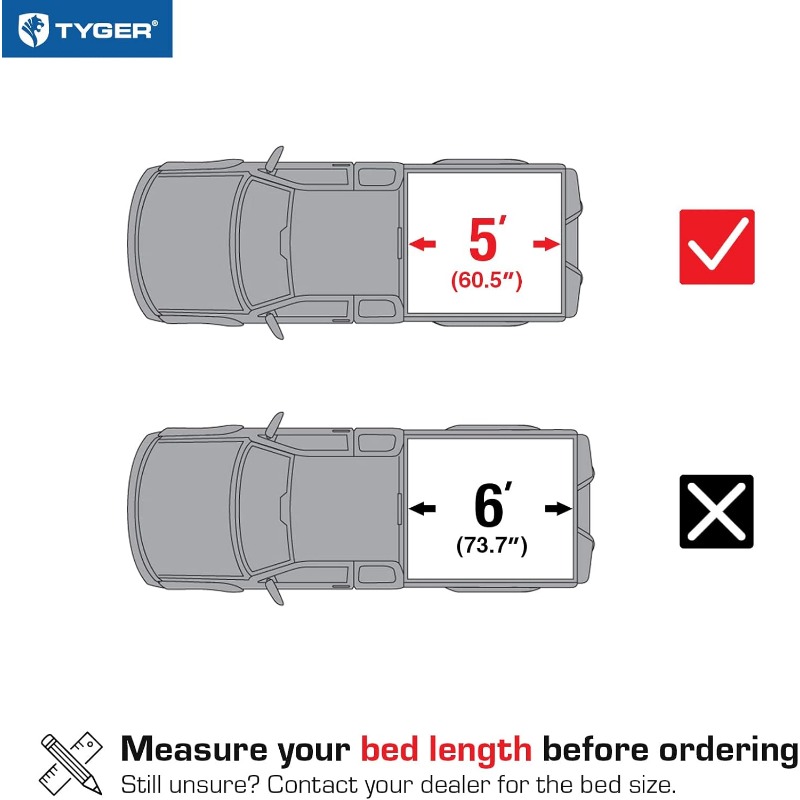 T3 Soft Tri Fold Truck Bed Tonneau Cover Compatible 2016 - Temu