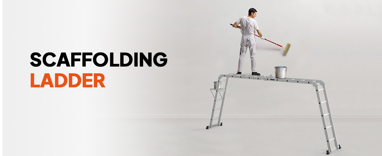   folding ladder multi purpose aluminium extension 7 in 1 step heavy duty combination en 131 standard Product details 3