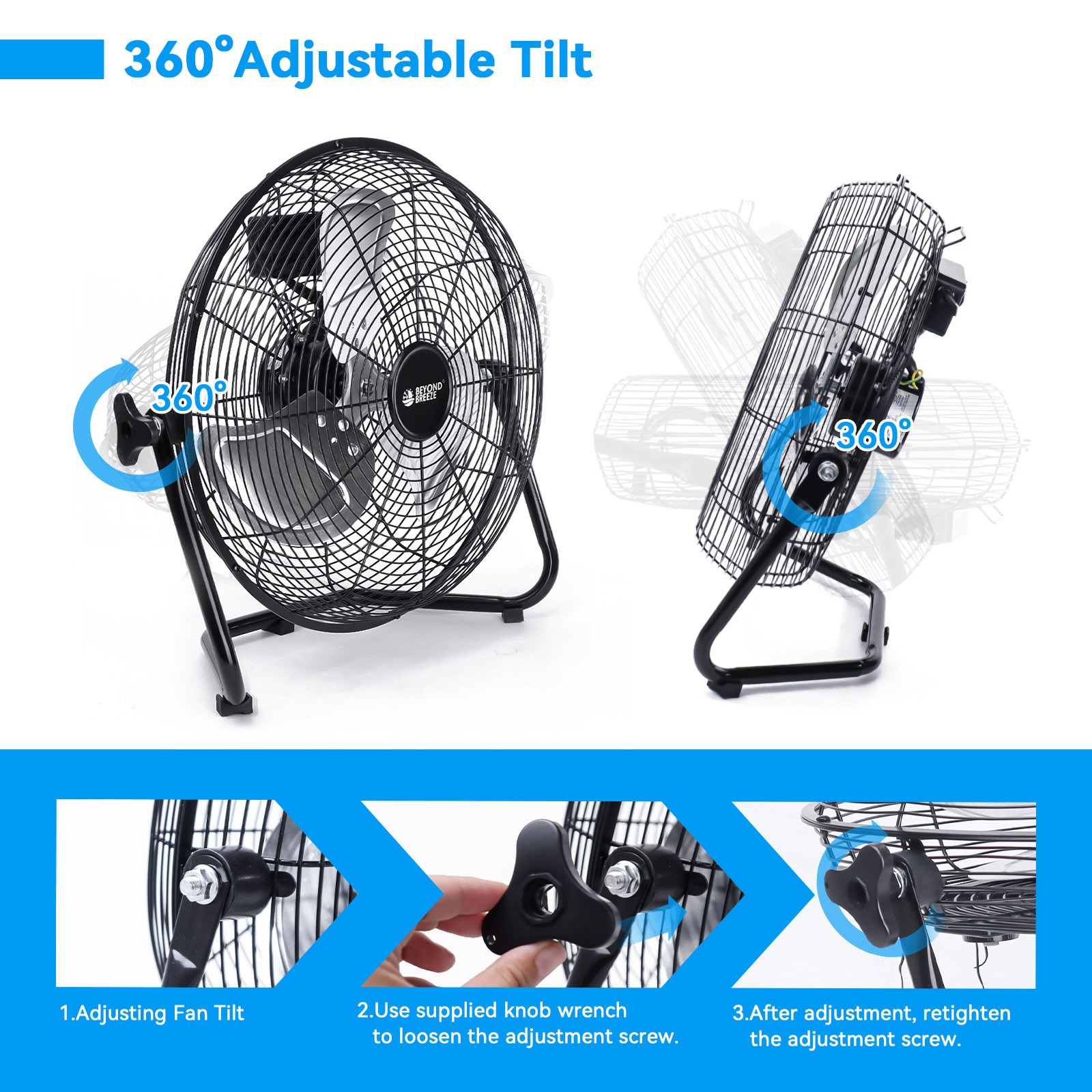 9 14 20 inch high   floor fan   heavy duty metal cradle floor fans with 360 tilt for warehouse workshop garage