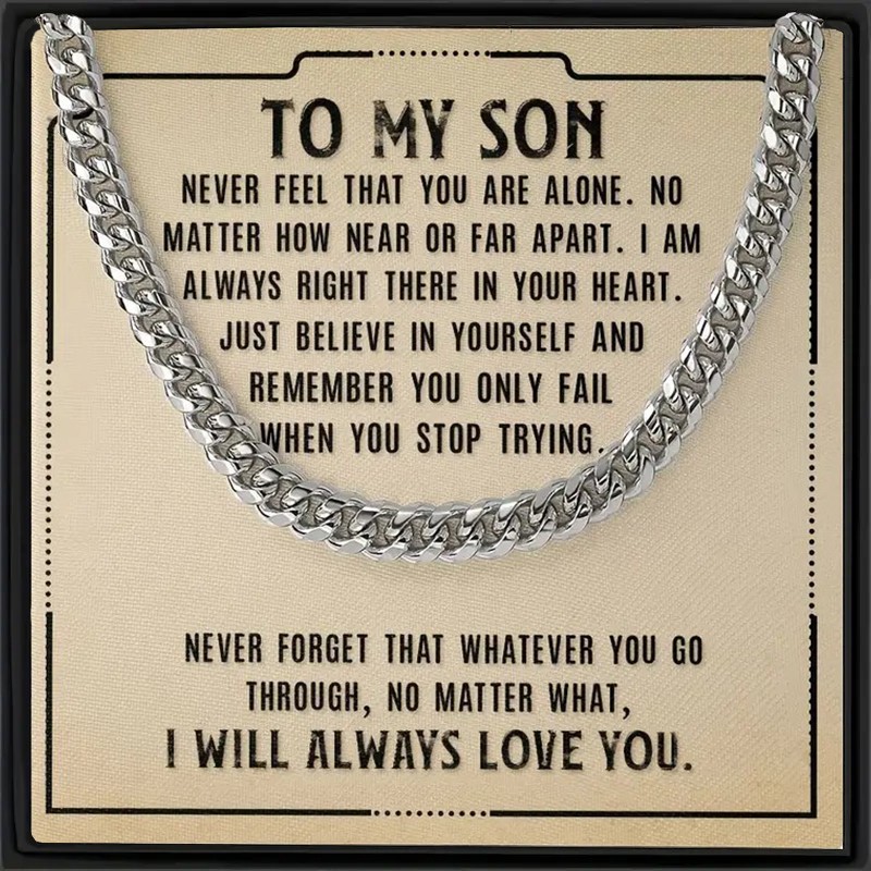 

Necklace For Son, For Son, Titanium Steel Necklace For Boys