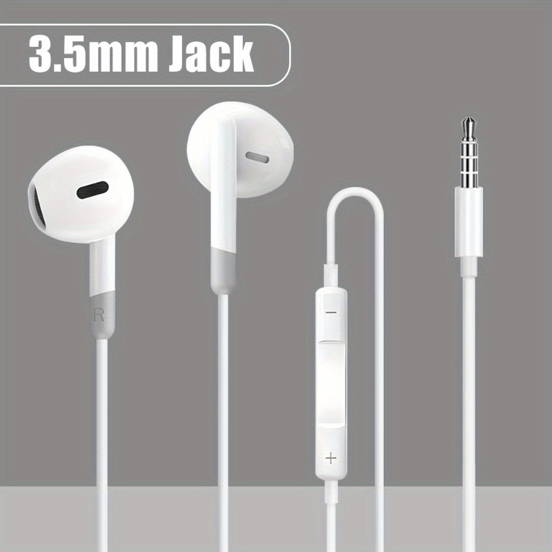 

3.5mm In-ear Headphones Volume And - -free , Cancellation For Calls, Compatible Phone/ - For , Tv , - No Battery Required