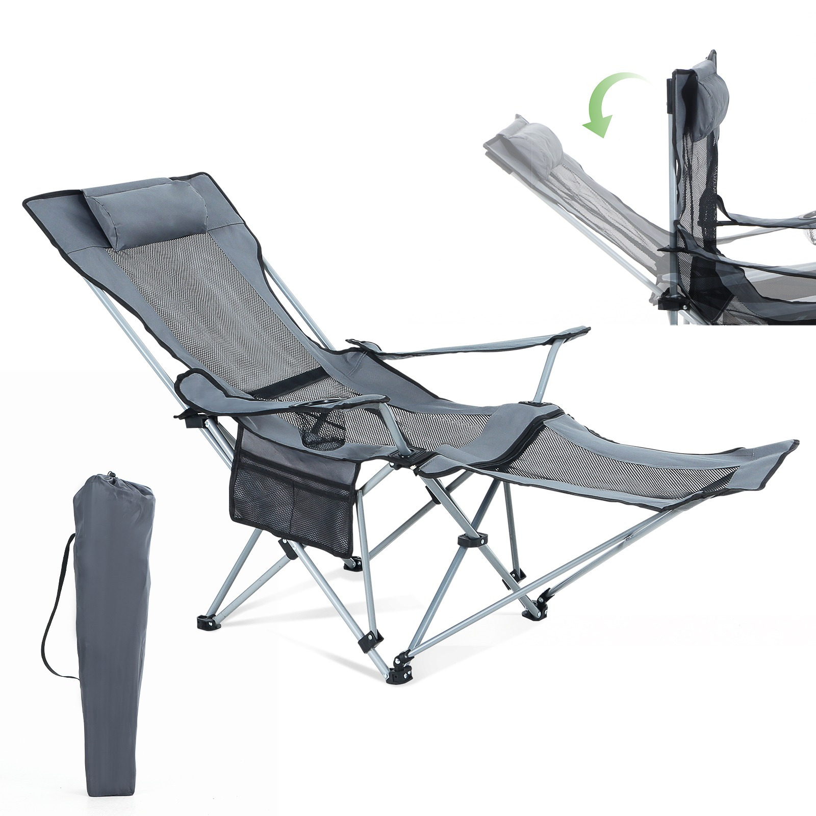 

Camping Footrest, Portable Headrest, Includes Bag And Cup — For And