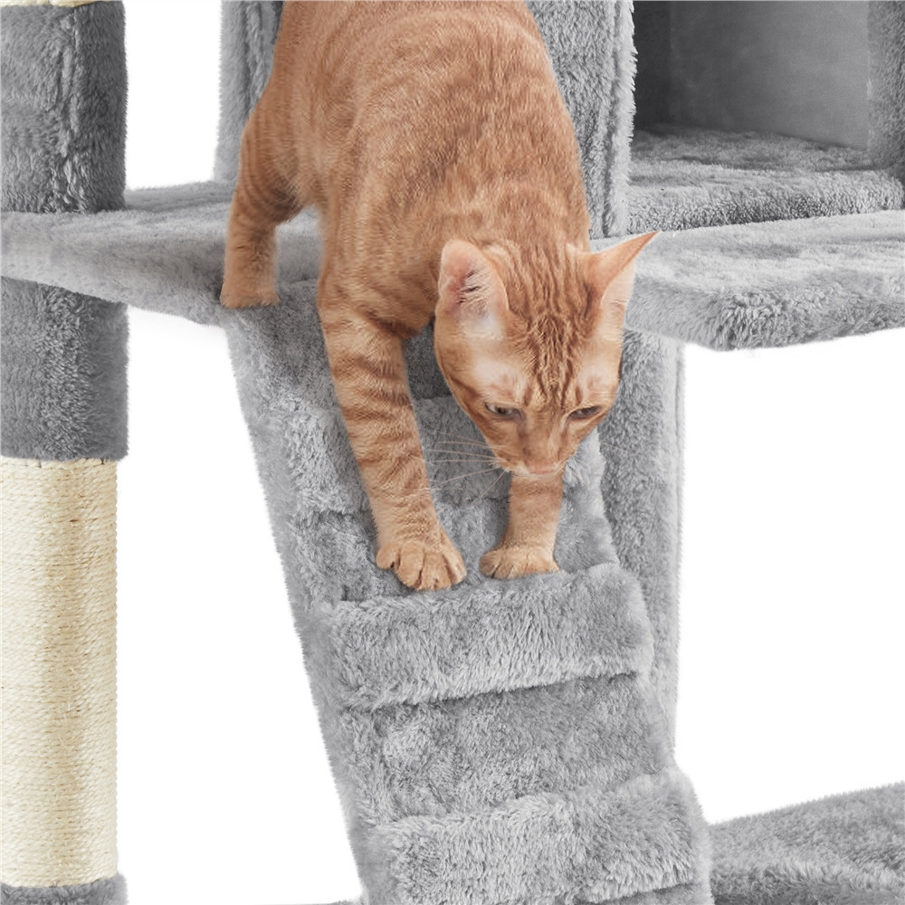 Archie & Oscar™ Filey 65.7'' H Carpet Cat Tree Condos and Scratching Posts Included, with Platforms and Hammock & Reviews