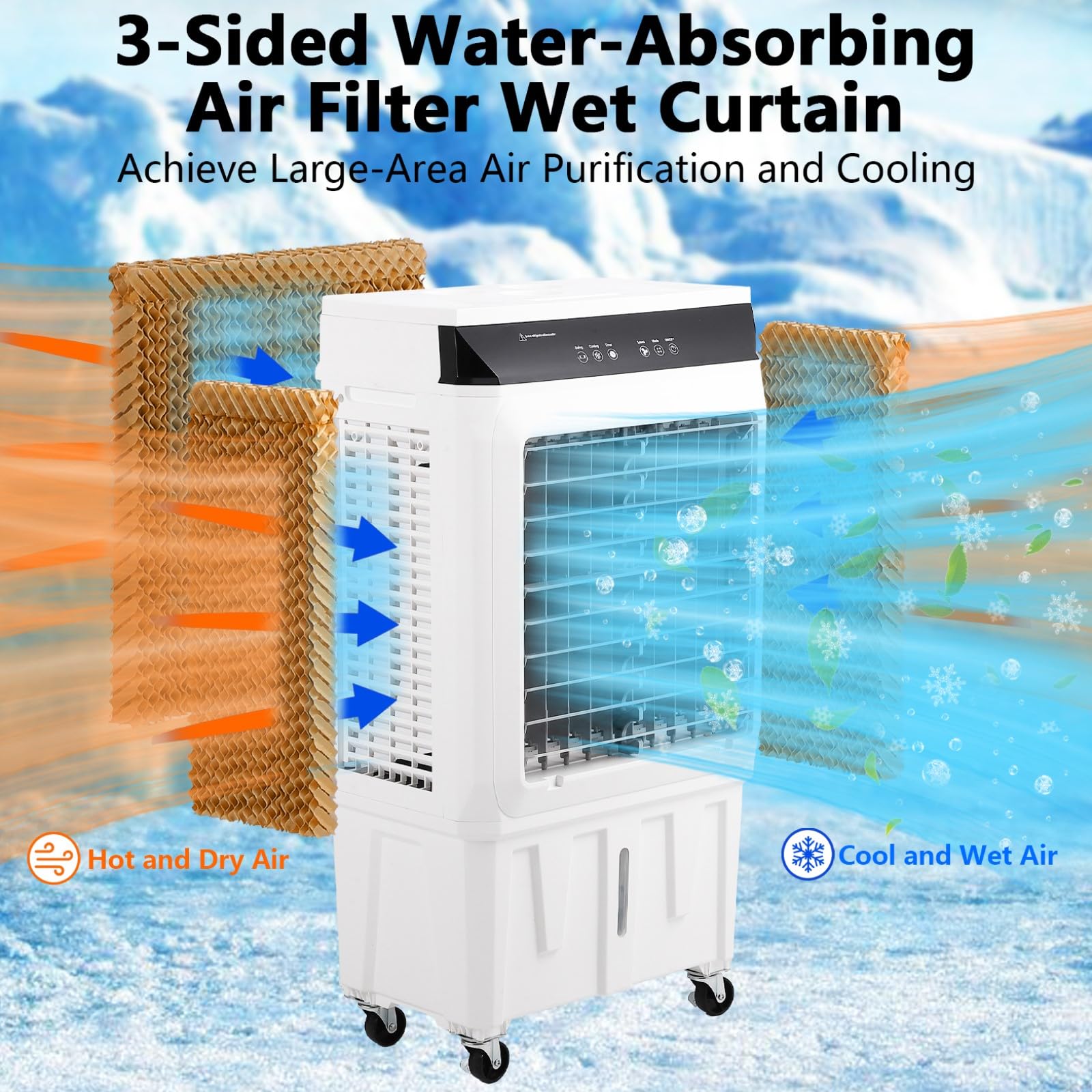 1800 Cfm Cooler Evaporative Air Cooler Remote Control Temu