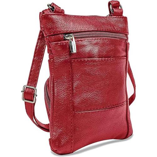 genuine leather cross body handbag soft durable crossbody bags 3 sizes multiple colors